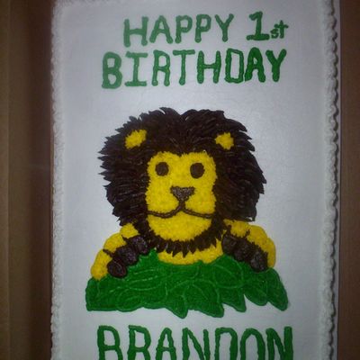 Lion Birthday Cake