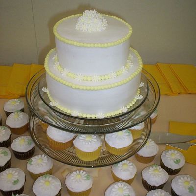 Pale Yellow Cake & Cupcakes