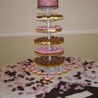 Pink And Brown Cupcake Stand
