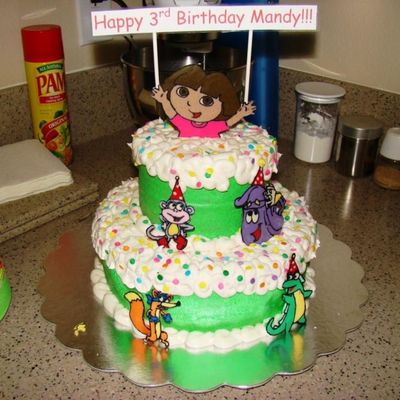 Dora Birthday Cake