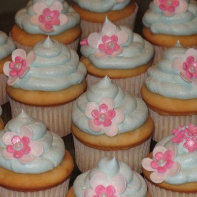 Spring Flower Cupcakes
