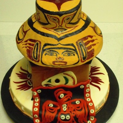 Haida-Tlingit Inspired Competition Cake