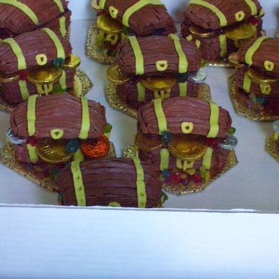 Mini Treasure Chests To Go With Pirate Map Cake