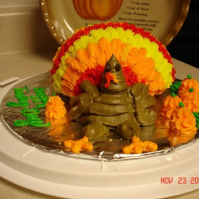 Thanksgiving Turkey Cake