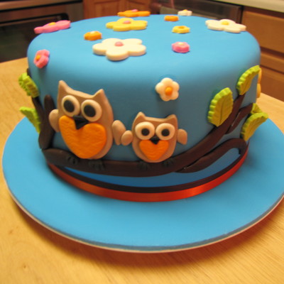 Owl Birthday Cake