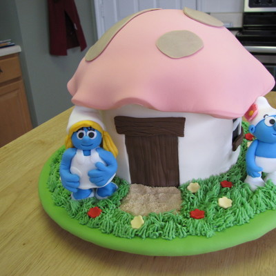 Smurf's Birthday Cake