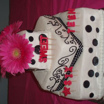 Sweet 16 Birthday Cake