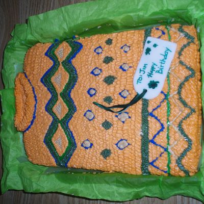Ugly Sweater Contest Birthday Cake