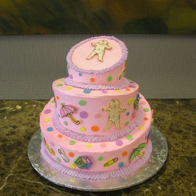 Whimsical Baby Shower Cake