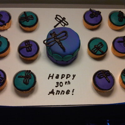 Dragonfly Cupcakes