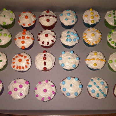 Multi-Color Cupcakes