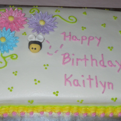 Spring Birthday Cake