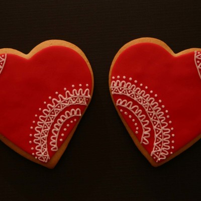 Valentine Heart Cookies