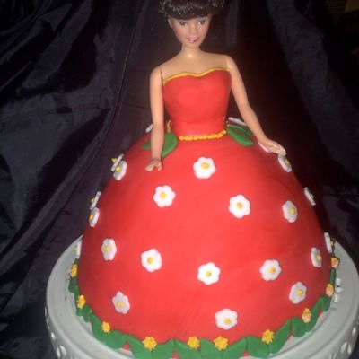 Barbie Doll Cake