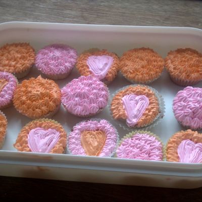 Strawberry Mango Cupcakes