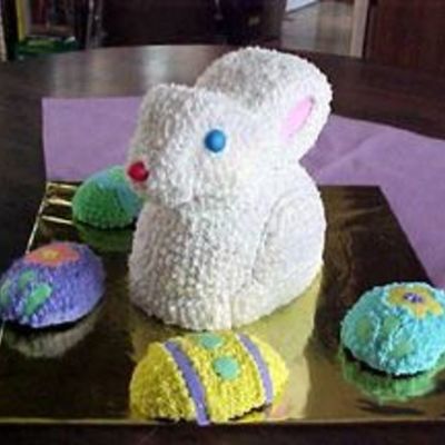 Stand Up Bunny And 3-D Eggs