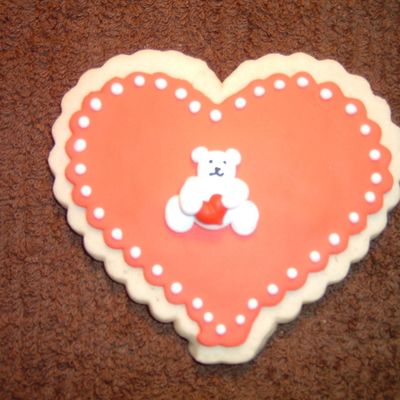 Valentine Bear Cookie