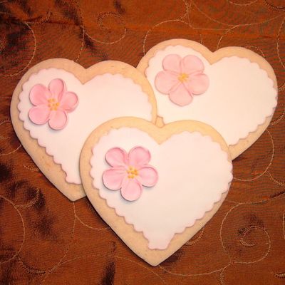Valentine Flower Cookie