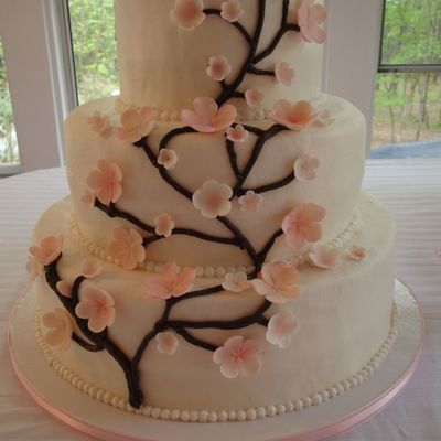 Cherry Blossom Wedding Cake