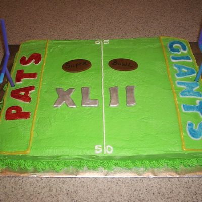 Simple Superbowl Cake
