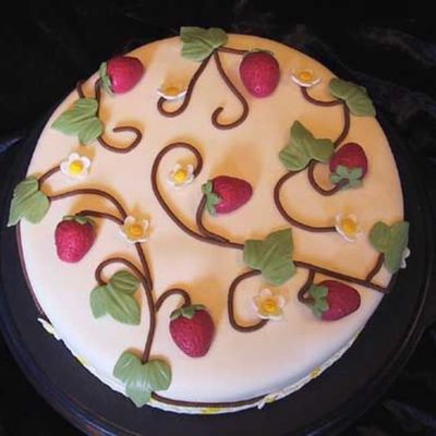 Strawberries And Swirls