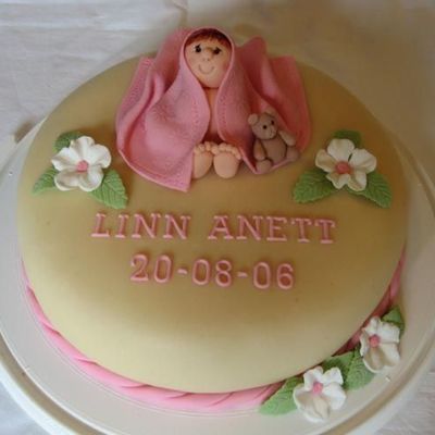 Christening Cake For Linn Anett