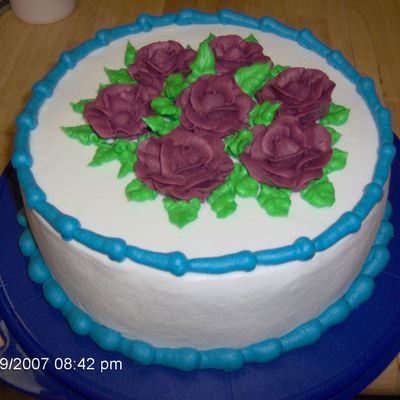 Just A Cake To Practice Roses