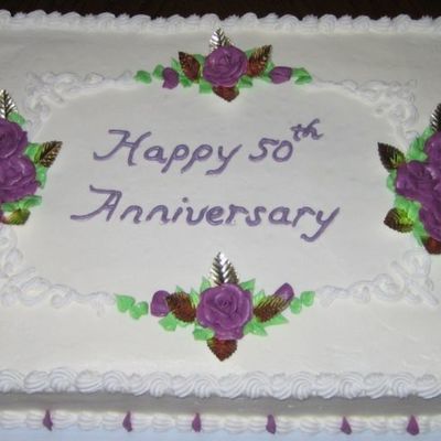 50Th Anniversary Cake
