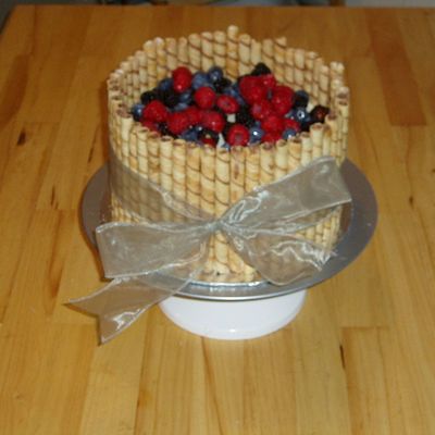 Wedding Cake With Fresh Fruit