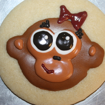 Monkey Girl Cookies
