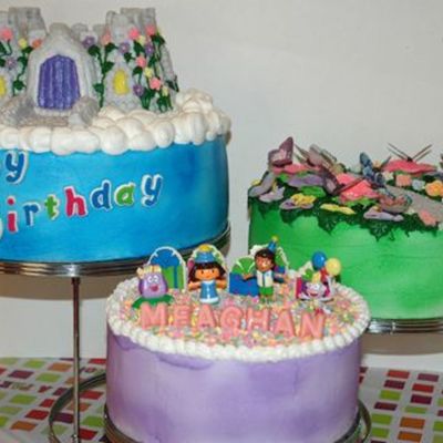 Dora Birthday Cake Trio
