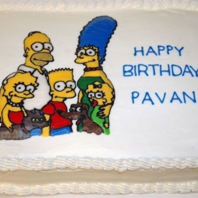 The Simpson's Fbct Bday Cake