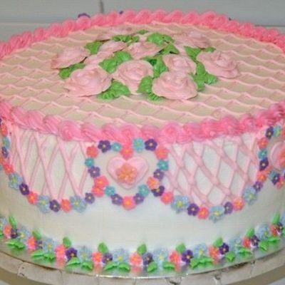 Pastel Flower Birthday Cake