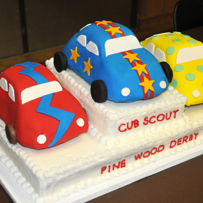 Pinewood Derby Cake