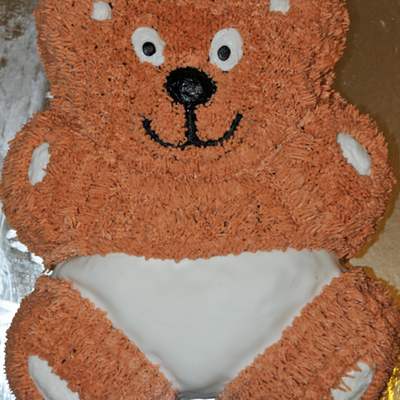 Baby Shower Teddy Bear Cake