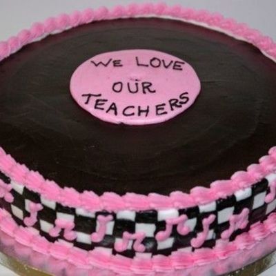 50's Record Cake For Teacher Appreciation
