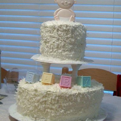 Key Lime Coconut White Cake