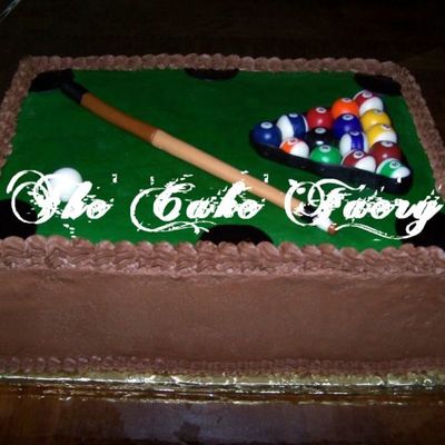 Grooms Cake Pool Table