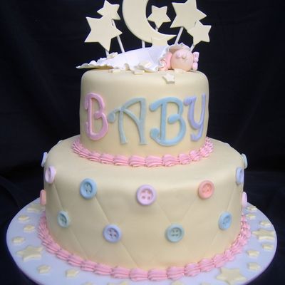 Fondant Baby Shower Cake