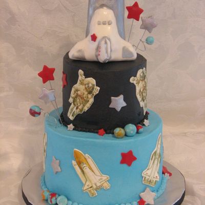 Rocket Ship Grooms Cake