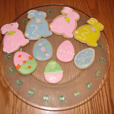 Easter Bunnies Ans Easter Egg Cookies