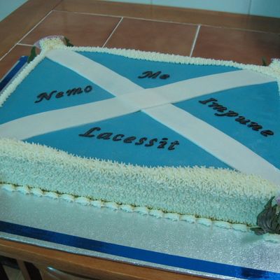 Scottish Flag With Motto
