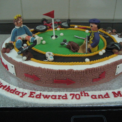 Golfer And Cyclist