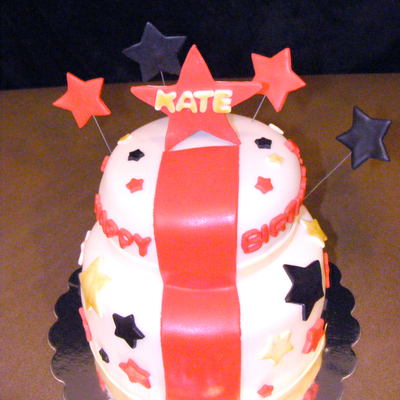 Red Carpet Birthday Cake