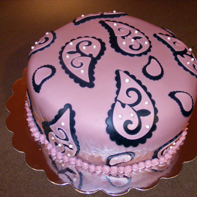 Paisley Birthday Cake