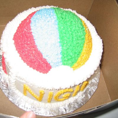 Ball On Top Cake