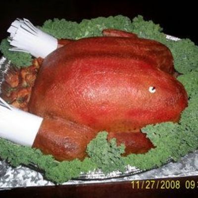 The Inside And Outside Of My Turkey Cake