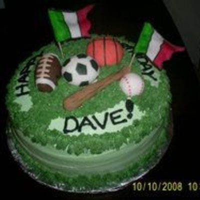 Assorted Sports Cake