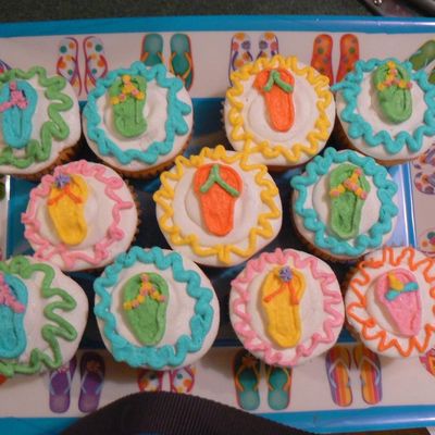 Cupcakes For Flip Flop Day