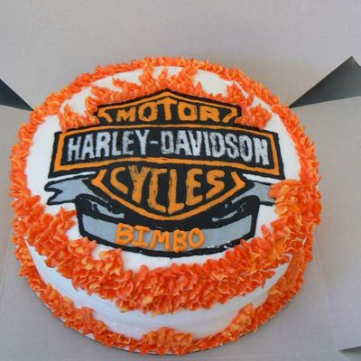 Harley Davidson Birthday Cake